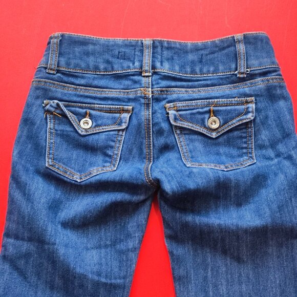 Seduction Victoria jeans straight leg blue women's size 0 / 33 - Picture 4 of 11